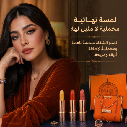 💄✨ مجموعة أحمر الشفاه الفاخرة مع حقيبة أنيقة – لمسة جمال لا تُقاوم! 👜💋